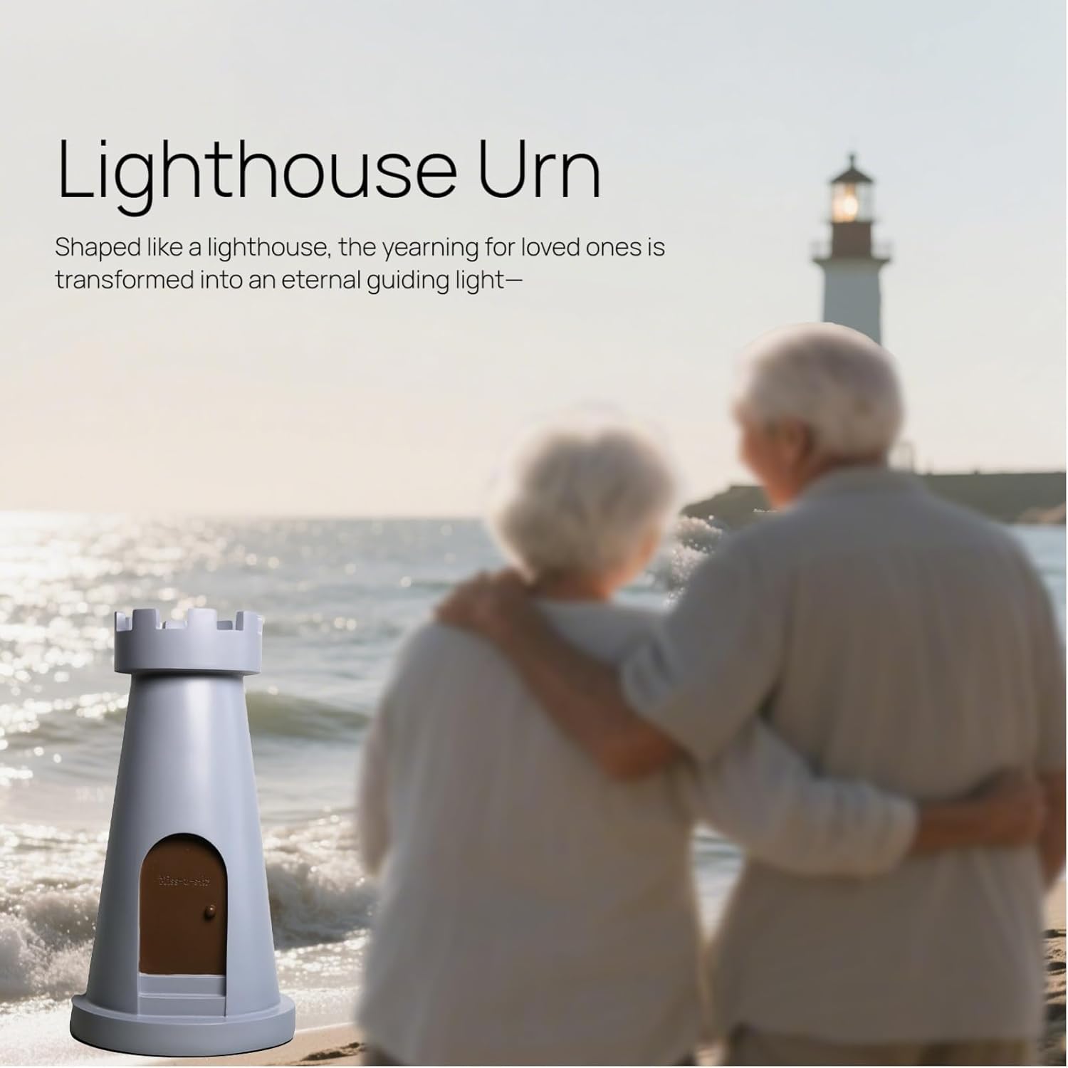 Miss-u-Alr Lighthouse Urn for Human Ashes