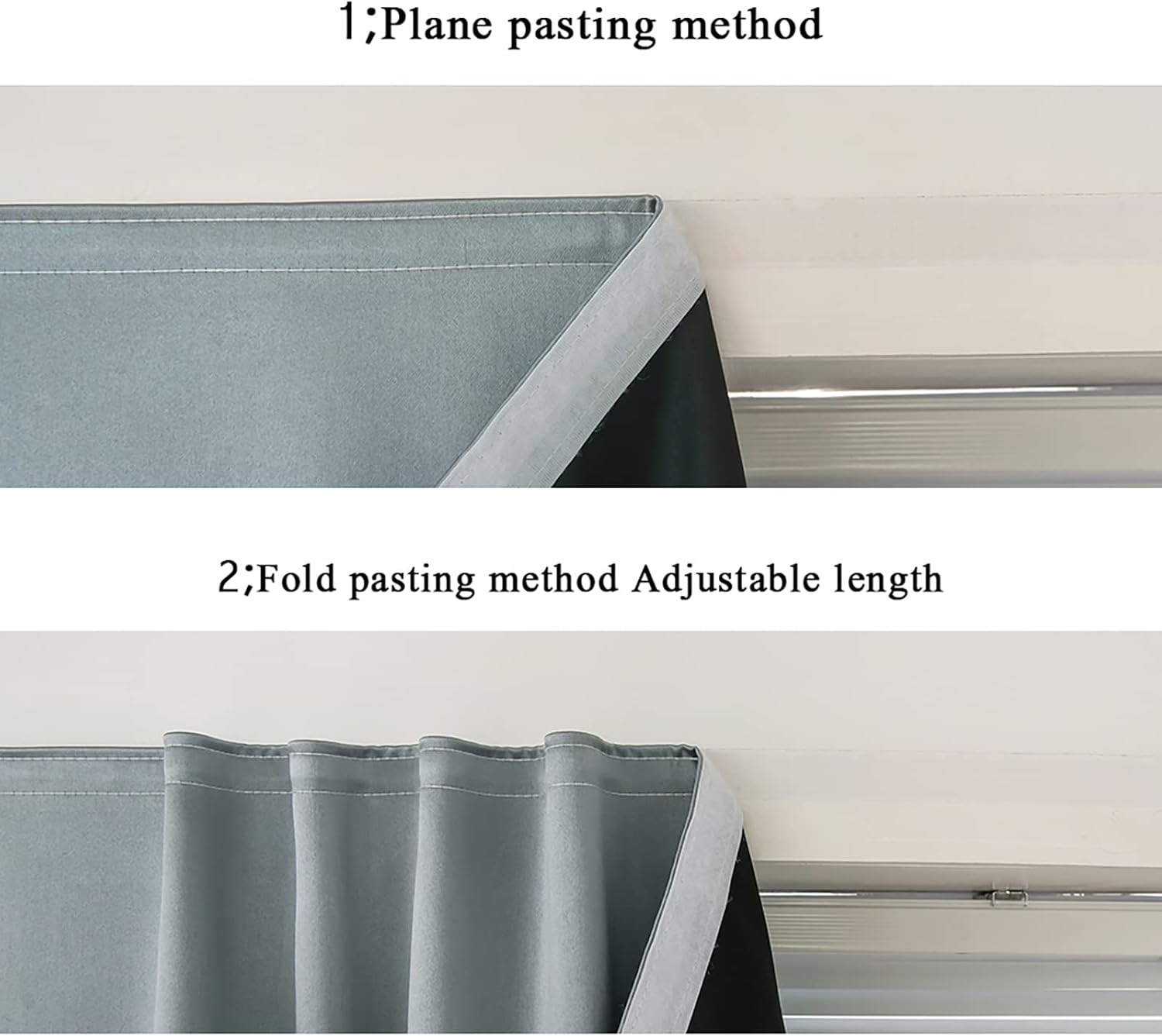 AJAZZ Self Adhesive Portable Blackout Curtains 1-Pack