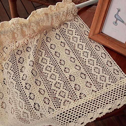 Rustic Crochet Valance for Kitchen Window