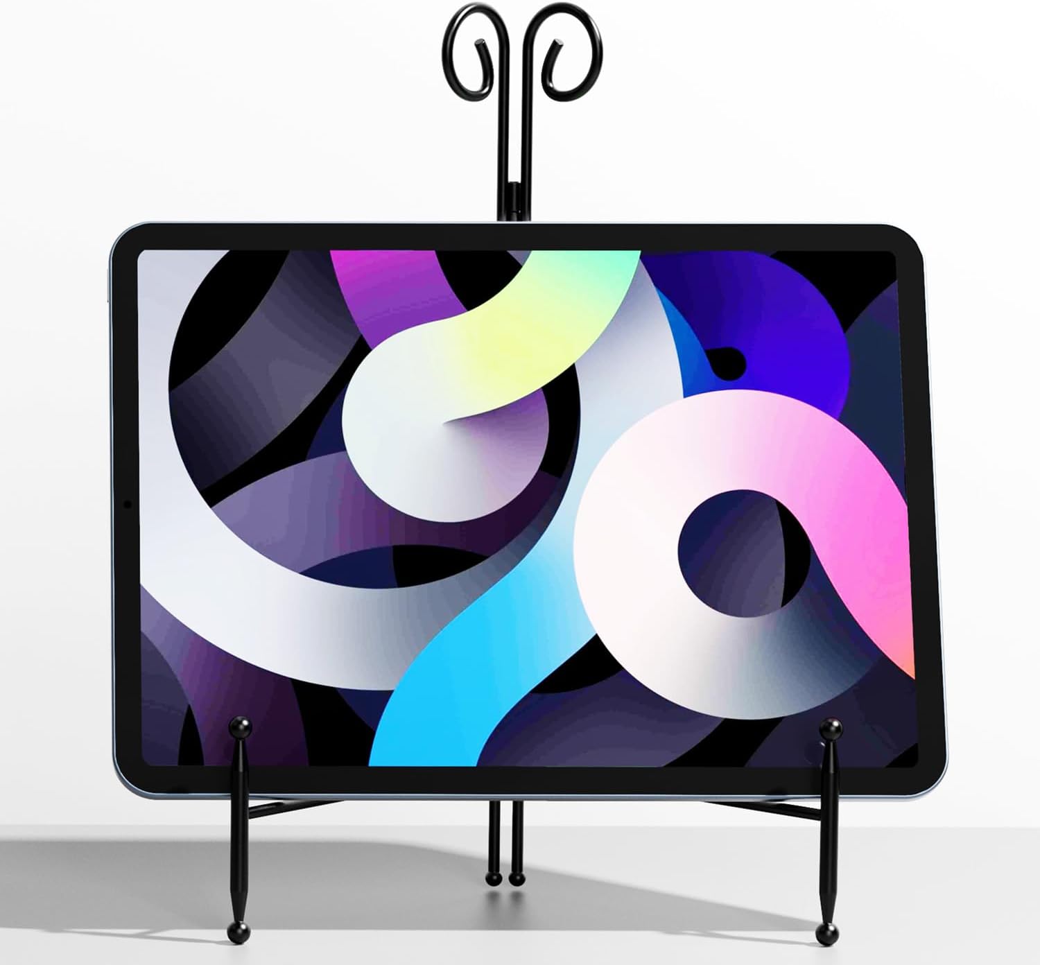 Black Plate Stand Display 12 Inch 2 Pack
