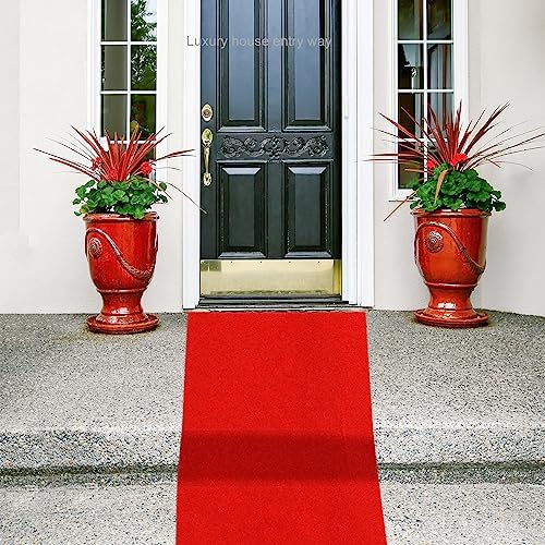 Preboun Red Carpet Runner 26x164ft Party Aisle Rug