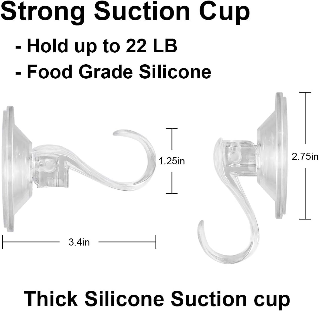 8PCS Wreath Hanger Suction Hooks Key Lock