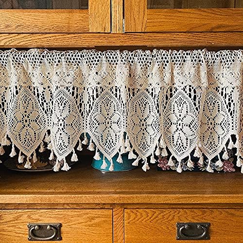 Retro Crochet Valance for Kitchen Window