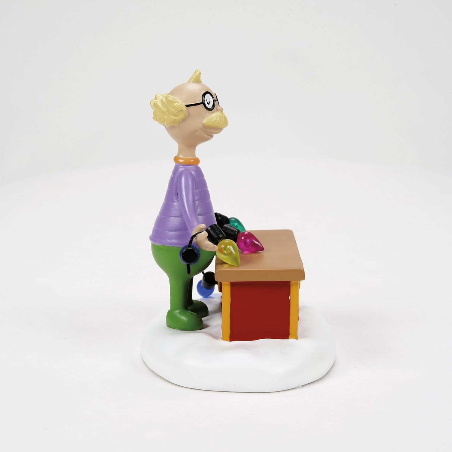 Department 56 Dr Seuss Grinch Village Lightbulb Tester Figurine