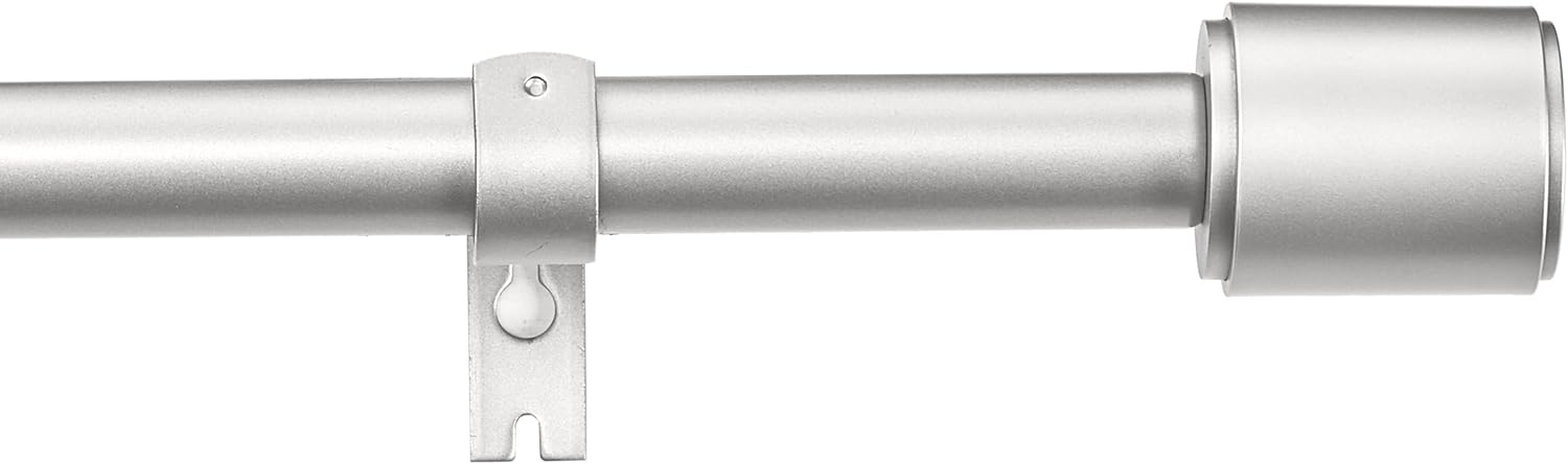 Amazon Basics 1-Inch Curtain Rod with Cap Finials