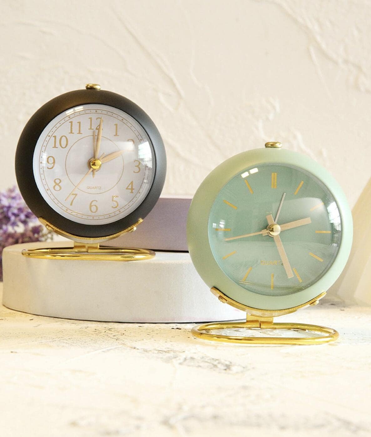SHISEDECO Classic Tabletop Alarm Clock with Night Light