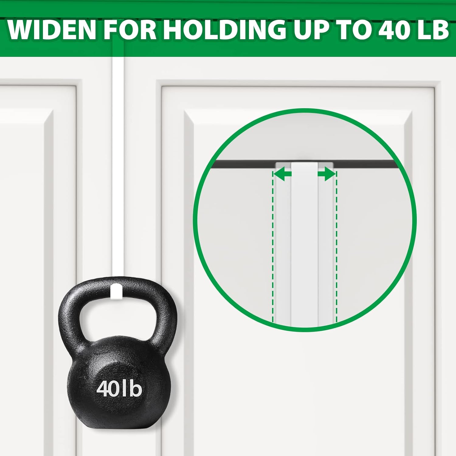 14 Inch Z-Shaped Door Hooks 4 Pack White