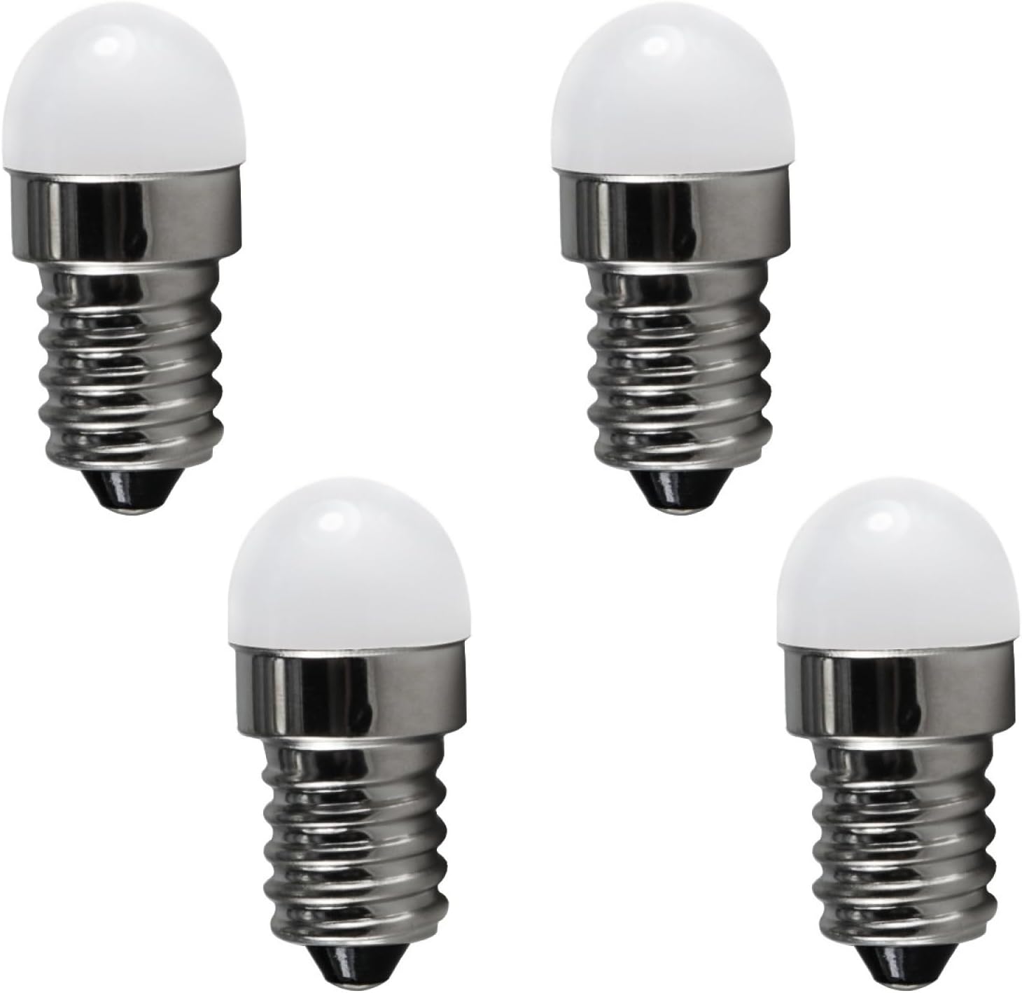 SHOORR 4Pcs Mini E14 15W LED Bulb Warm White Pendant Fridge Light