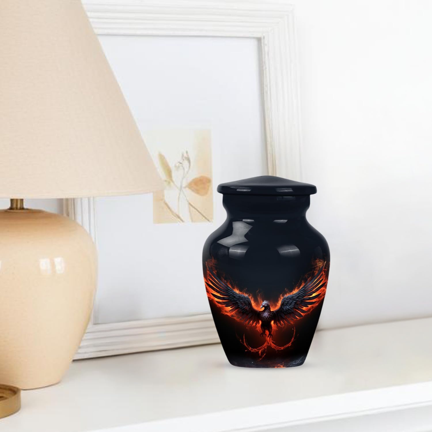 Phoenix Small Urn for Human Ashes - 3 Inch 1 Pcs