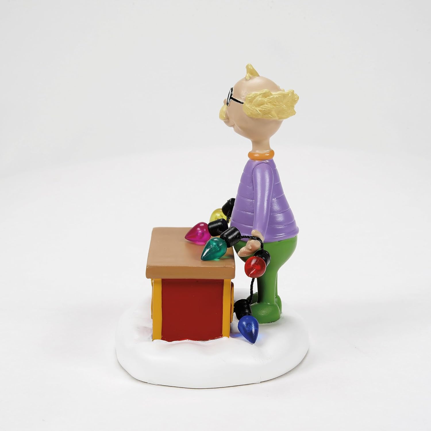 Department 56 Dr Seuss Grinch Village Lightbulb Tester Figurine