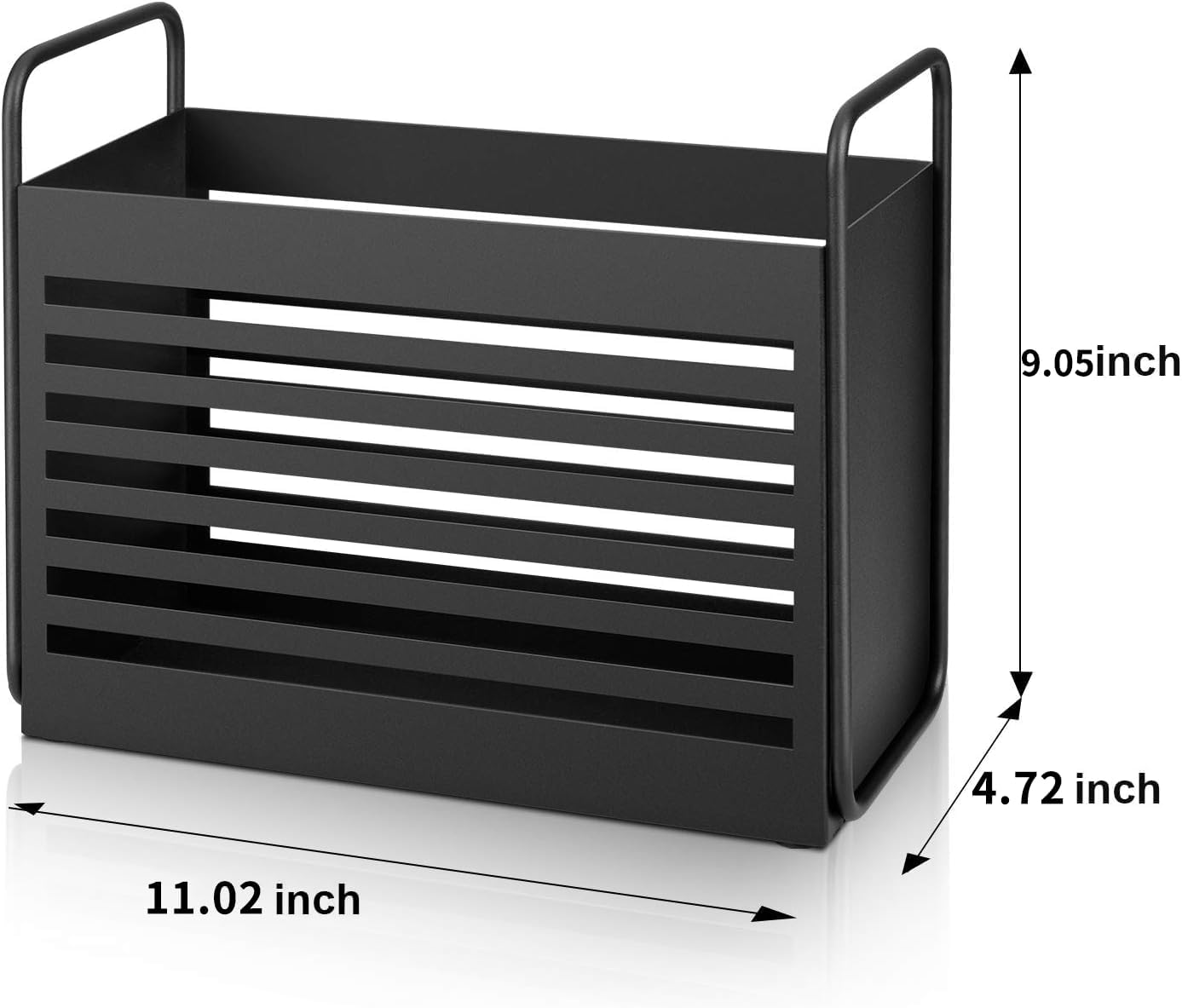 Stylish Magazine Rack with Rubber Base