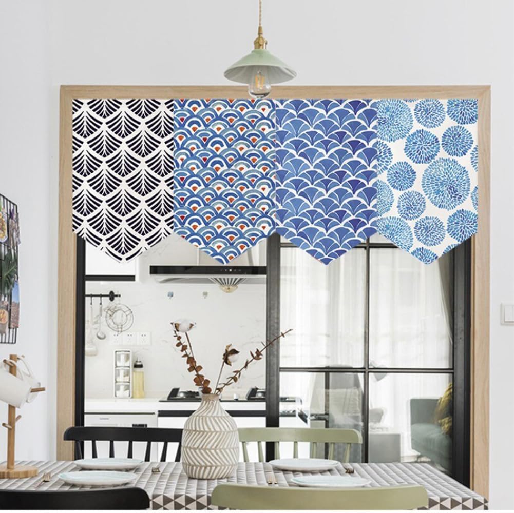 Japanese Style Curtain Triangle Noren Valance Doorway Decor