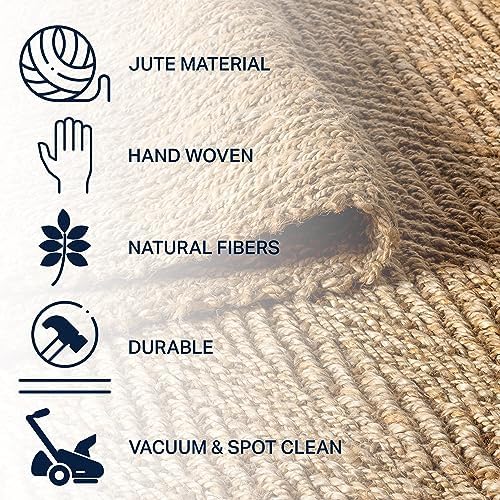 JONATHAN Y NFR101A-28 Jute Hand Woven Herringbone Indoor Runner Rug