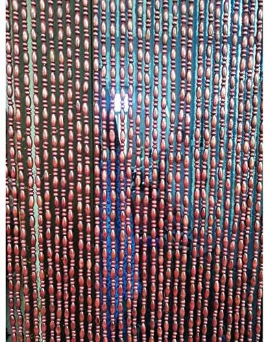 Wood Bead Curtain for Doorways and Room Dividers