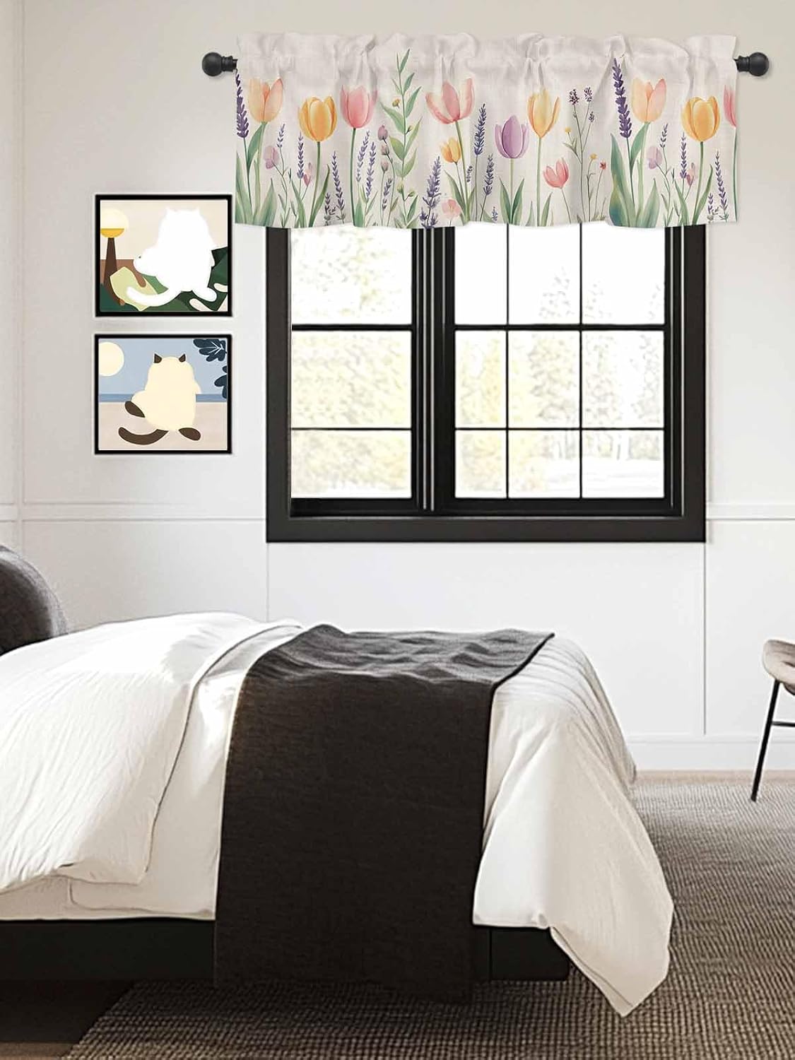 Spring Floral Valances for Windows 42 x 12