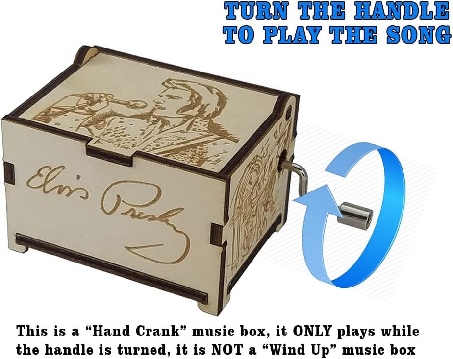 Elvis Presley Mini Music Box with Cant Help Falling In Love