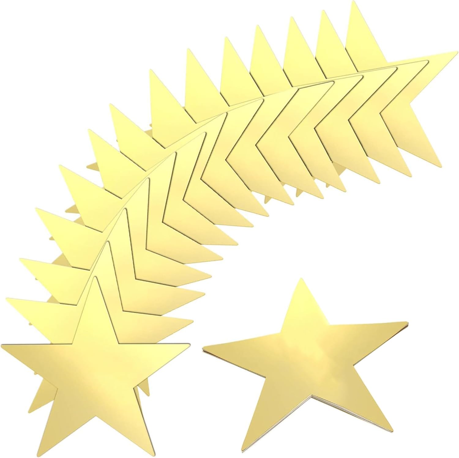 Glitter Gold Five Star Party Decorations 40PCS