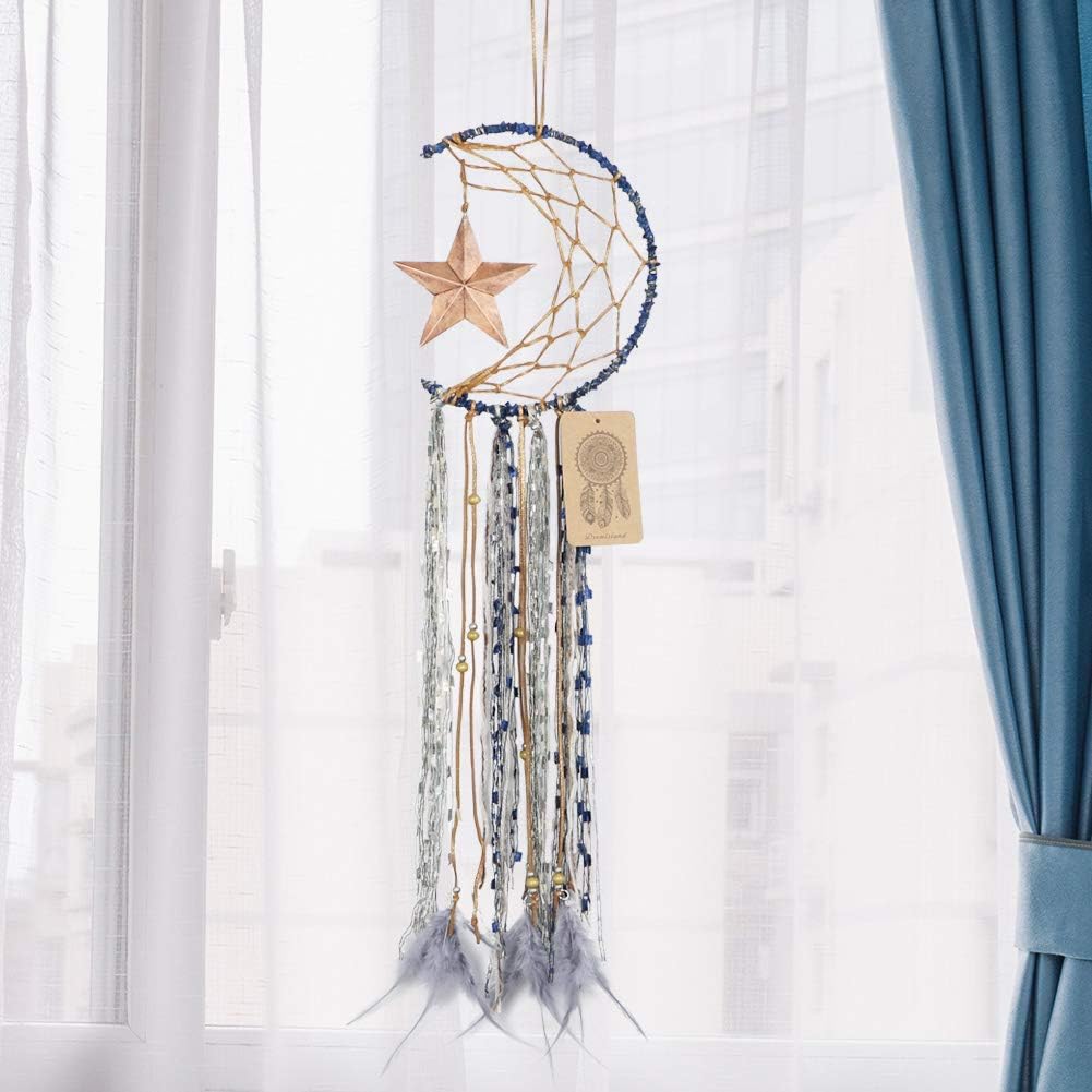 Dremisland Dream Catcher with Moon and Star Design