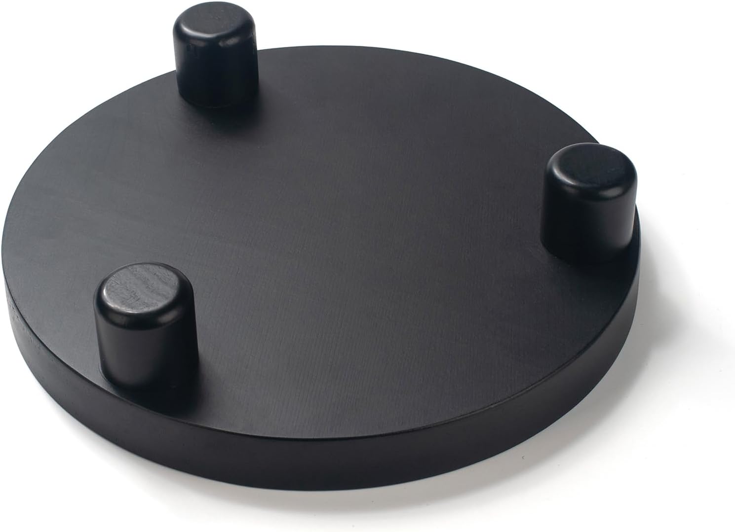 DEAMACE 2 Pcs Black Round Wood Riser for Display