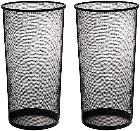 Youeon 2 Pack Black Metal Mesh Umbrella Stand