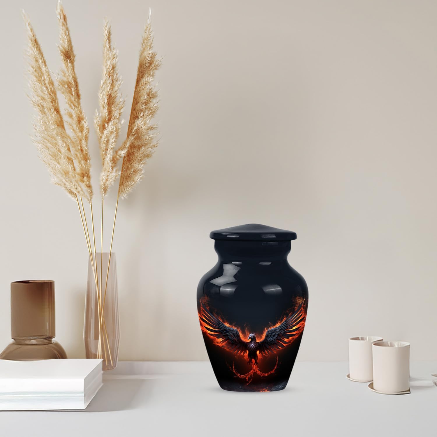 Phoenix Small Urn for Human Ashes - 3 Inch 1 Pcs