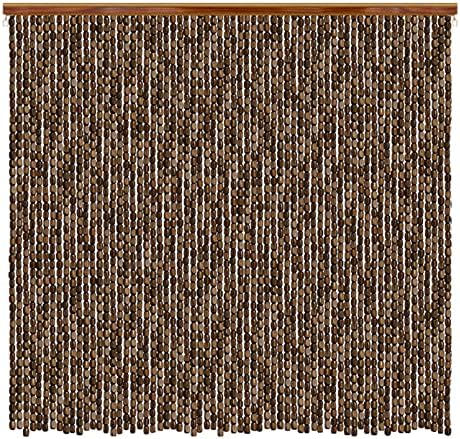 Wood Beaded Curtain for Doorway and Closet