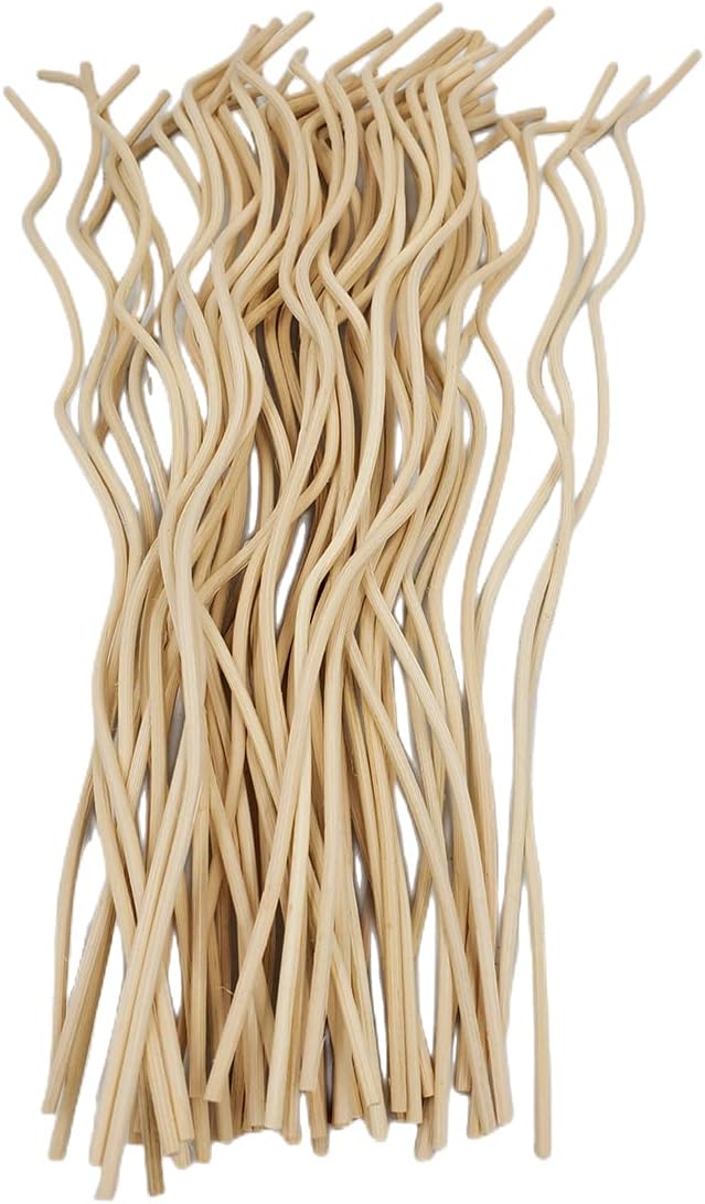 11 Inches Wavy Rattan Diffuser Sticks 50PCS Natural Aromatherapy