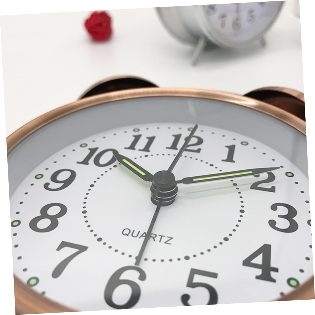 Classic Double Bells Alarm Clock with Copper Finish