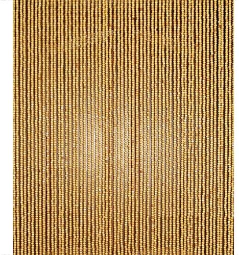 OKUOKA Beaded Door Curtain Wood Bead String for Room Dividers