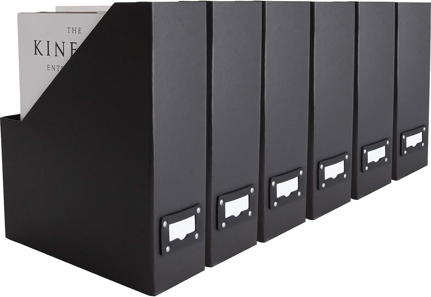 Blu Monaco Foldable Magazine File Holder Set of 6