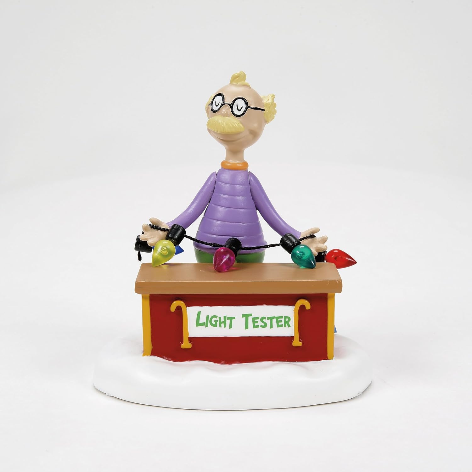 Department 56 Dr Seuss Grinch Village Lightbulb Tester Figurine