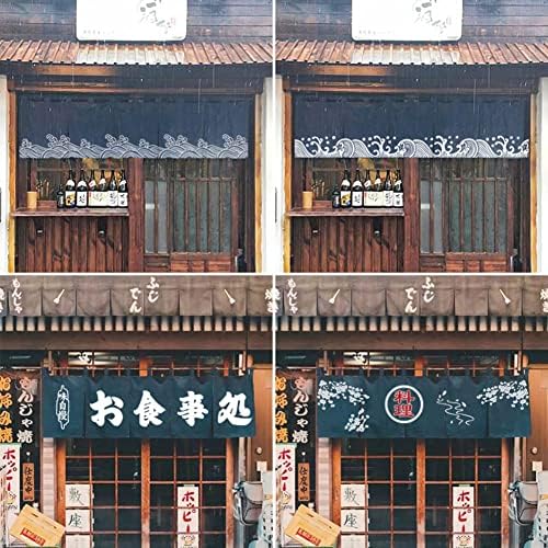 Japanese Sushi Restaurant Curtain Valance Half Window Banner 43x210CM