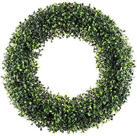 Pure Garden 195 Inch Boxwood Wreath