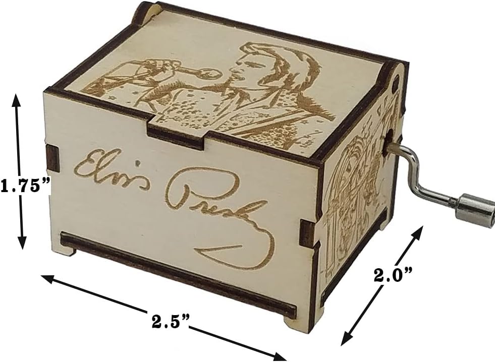 Elvis Presley Mini Music Box with Cant Help Falling In Love