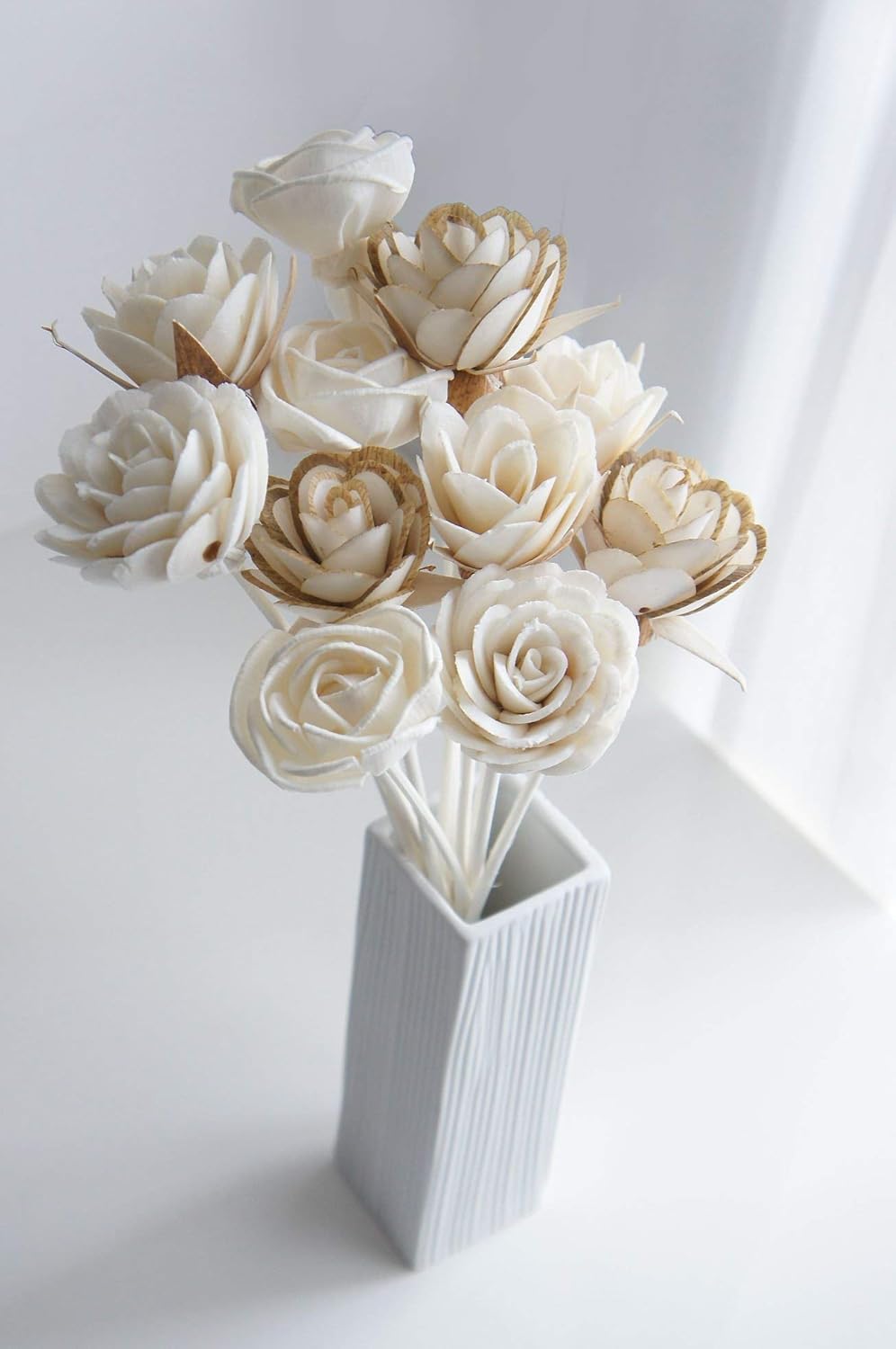 12 Mixed Rose Sola Flower Reed Diffuser Stick for Home Fragrance