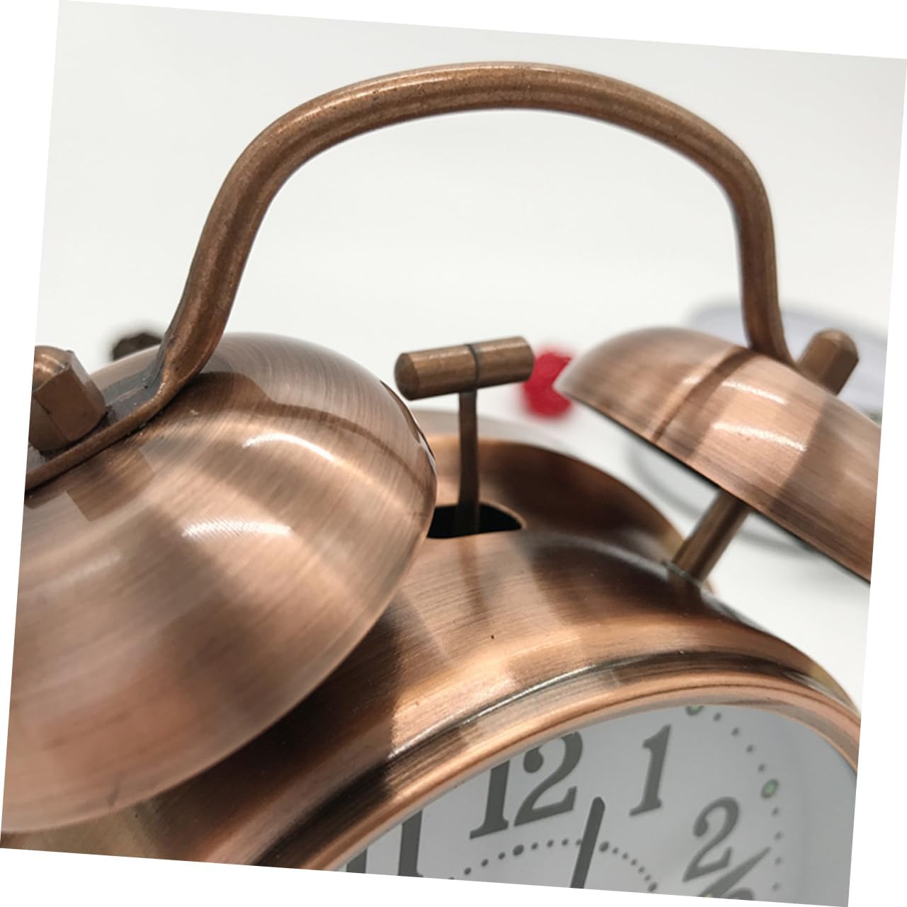 Classic Double Bells Alarm Clock with Copper Finish