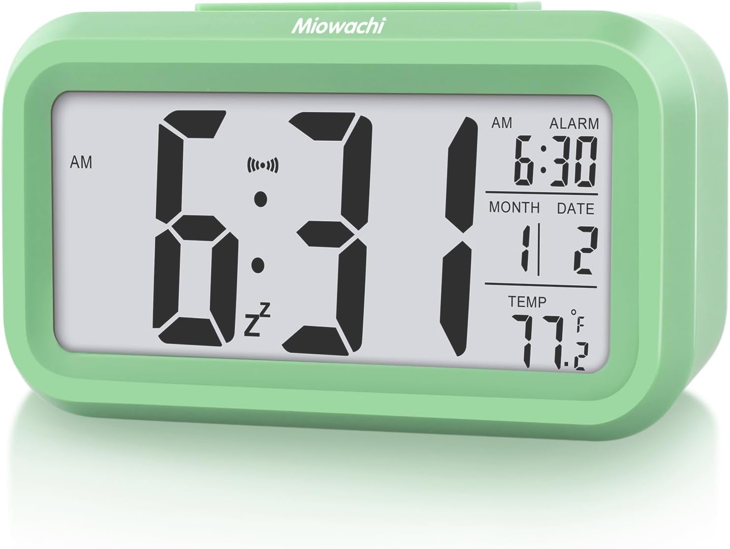 Miowachi Small Digital Alarm Clock for Kids Bedroom and Kitchen