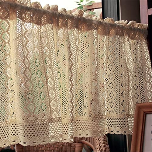 Rustic Crochet Valance for Kitchen Window