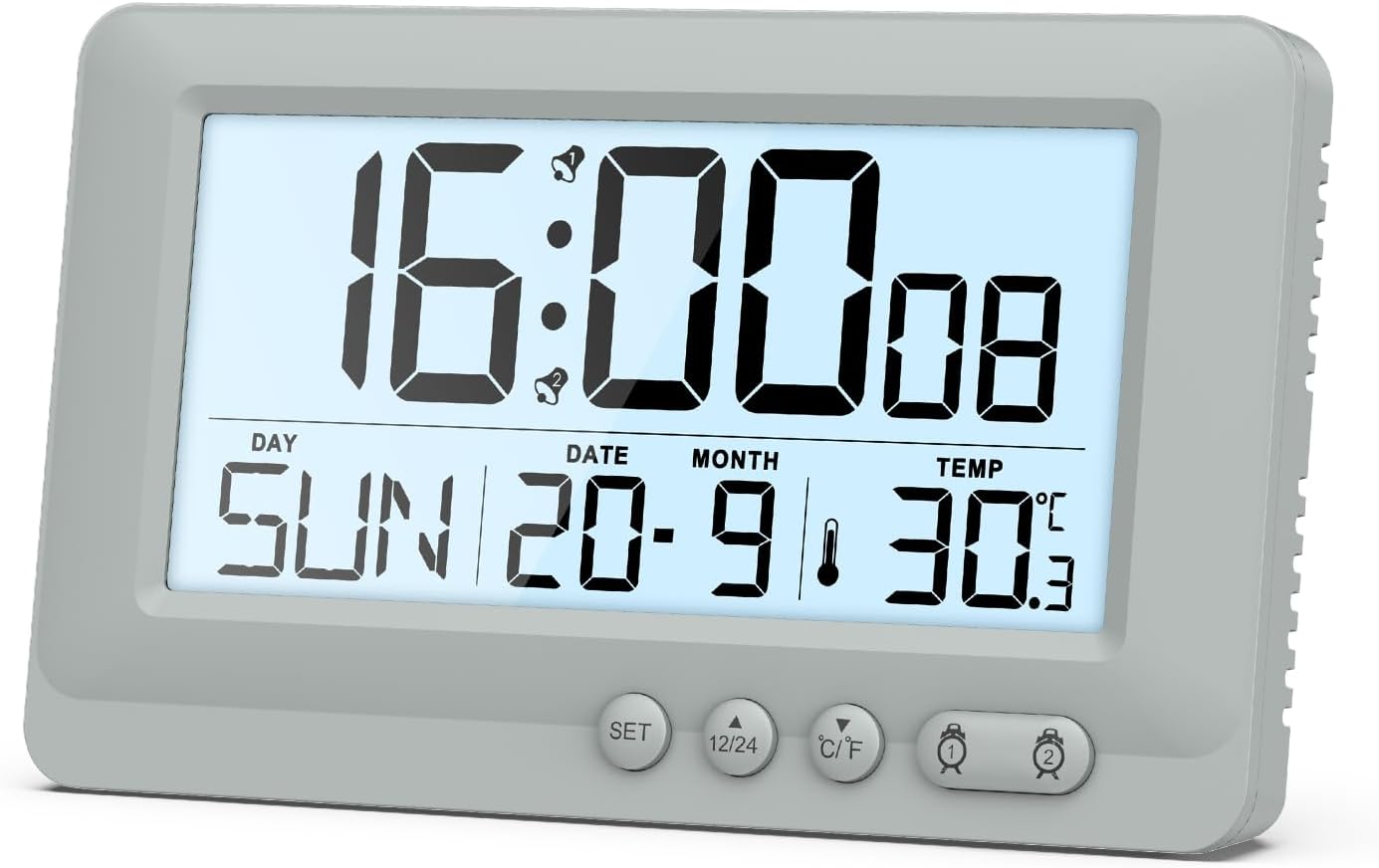 ORIA Digital Alarm Clock with Backlight and Dual Alarms