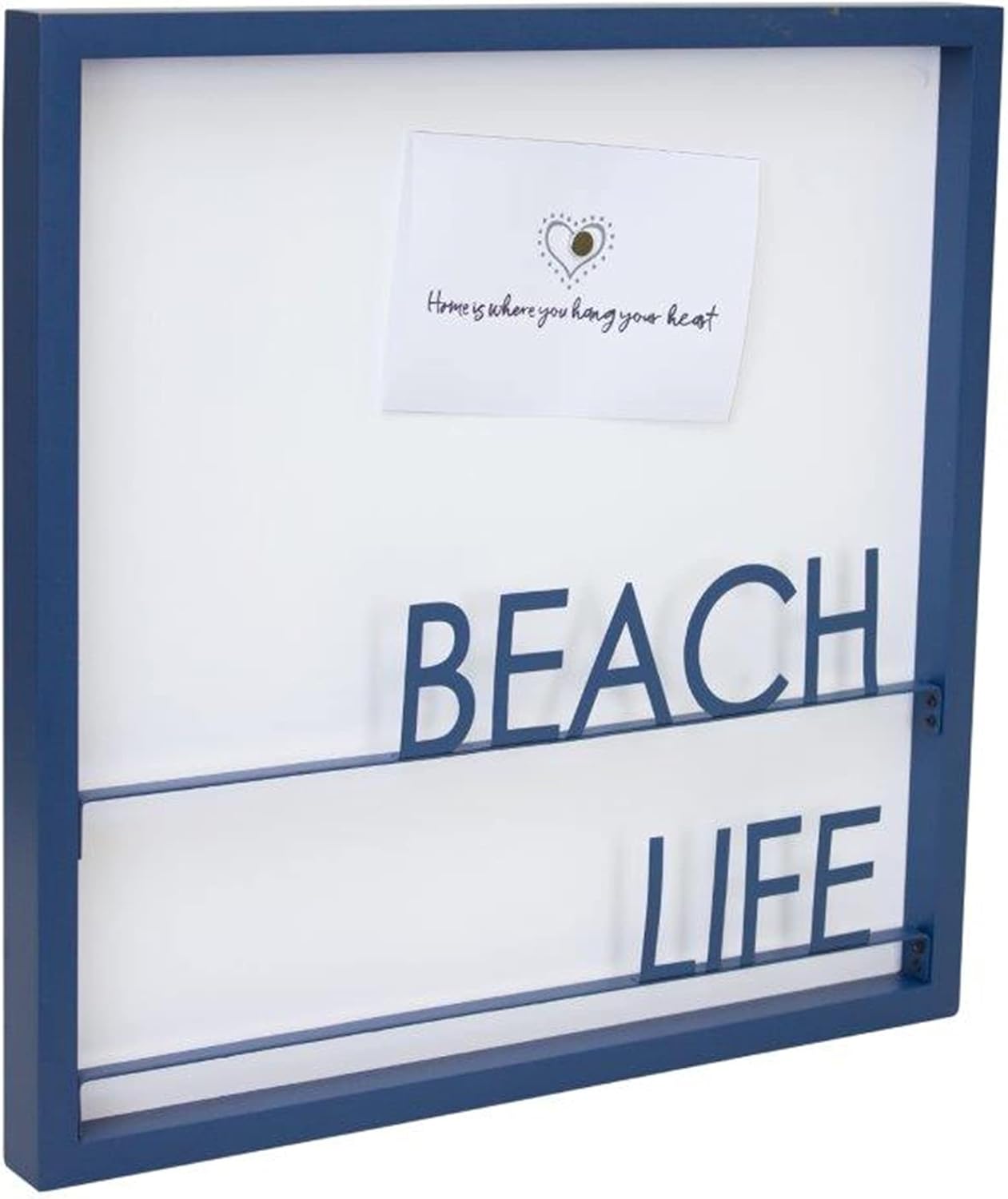 Beach Life 1575 Inch Square Memo Board with Metal Frame