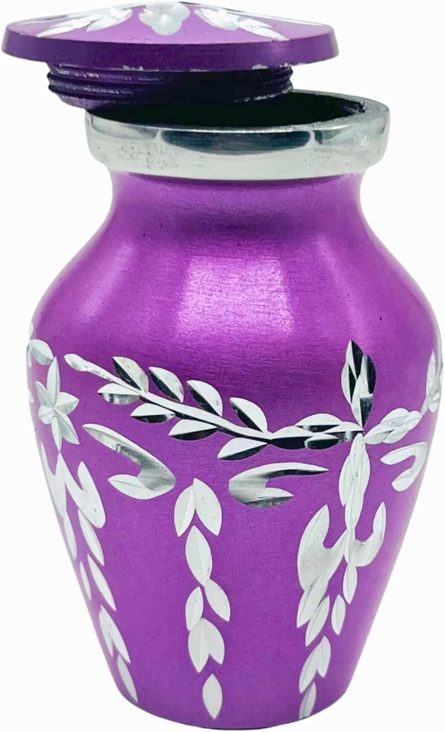 Purple Velvet Box Cremation Urn for Ashes