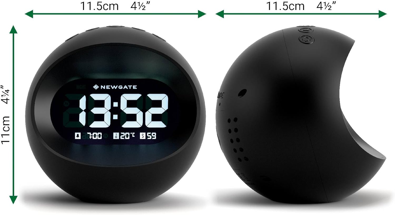 NEWGATE Centre of The Earth Alarm Clock with Retro Design