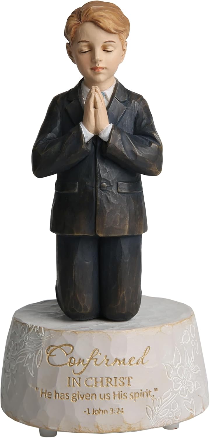 Grace4Joy Music Box Figurines Confirmation Religious Gifts