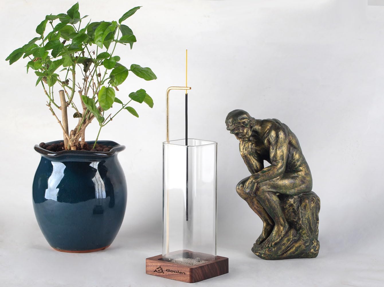 Goolan Incense Holder for Sticks with Anti-Ash Design