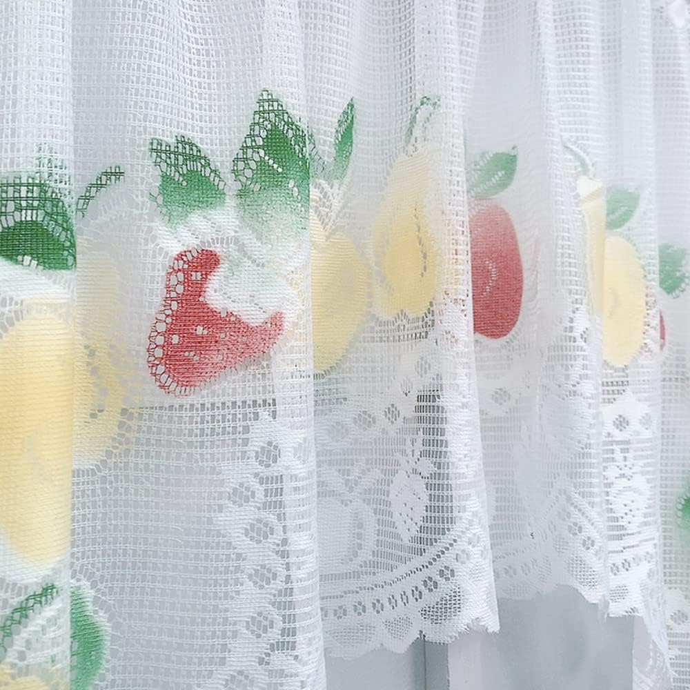 White Lace Swag Valance for Kitchen and Kids Room