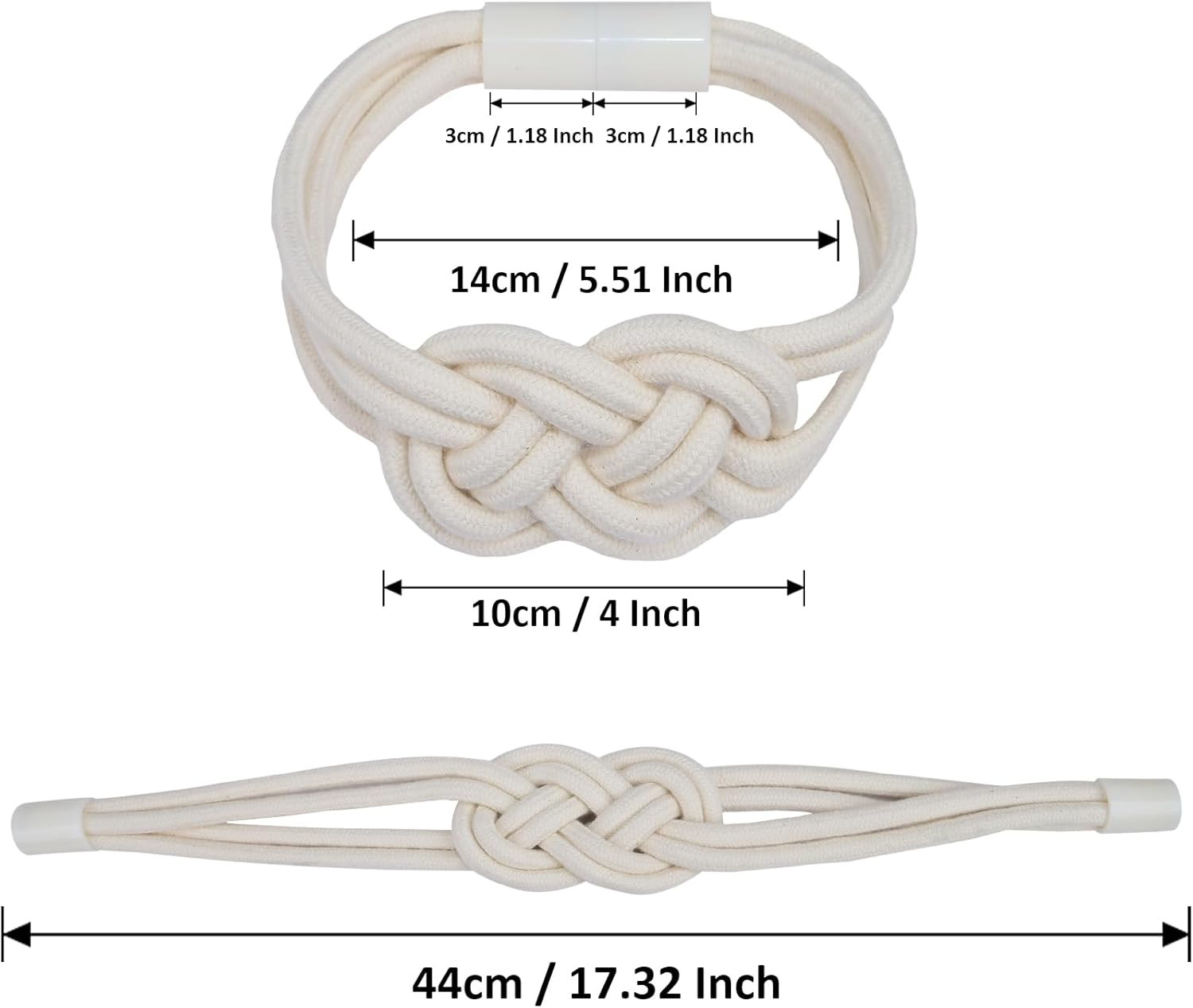 2 Pack Magnetic Curtain Holdbacks for Home and Office Use