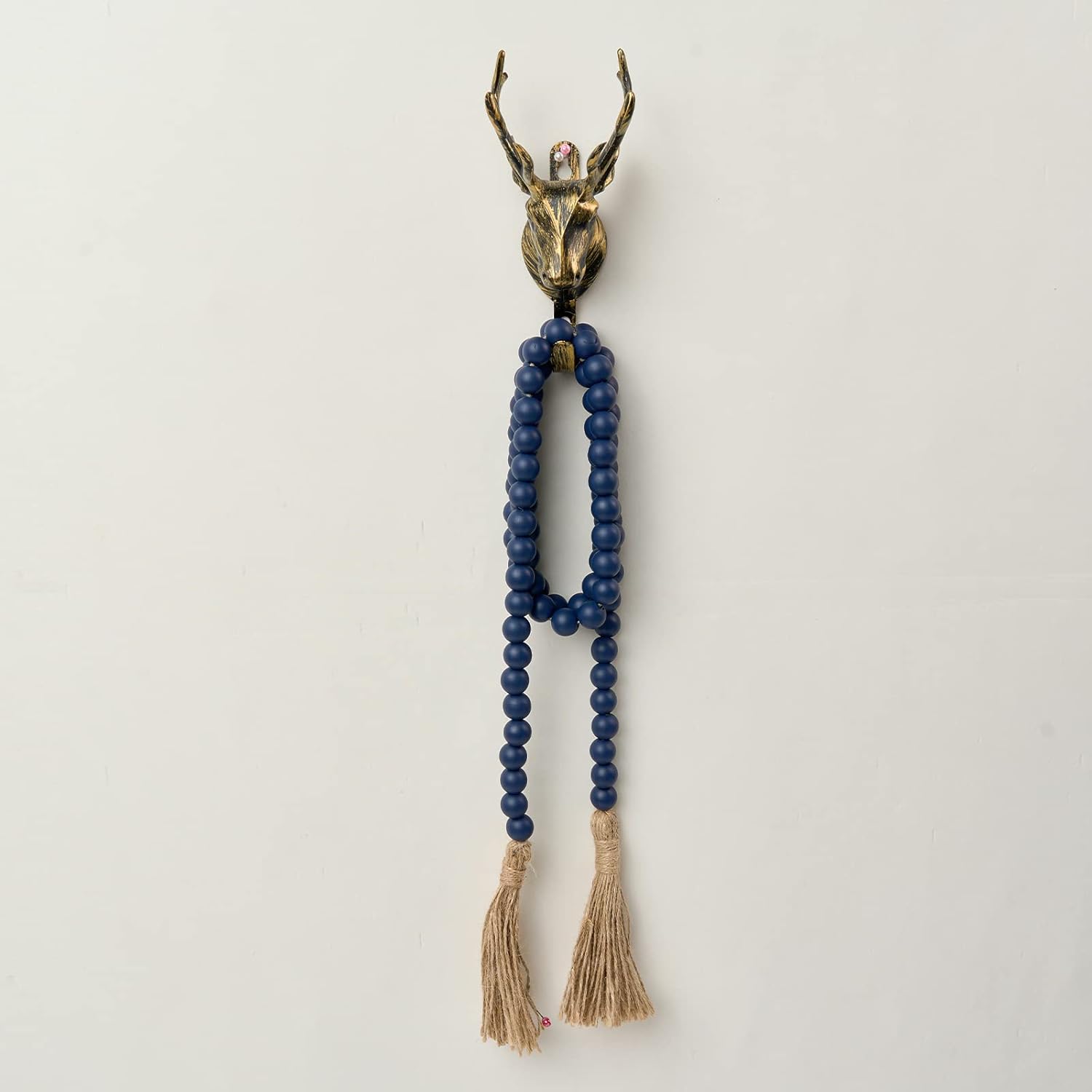 OMISHE 59 Inch Wood Bead Garland with Tassels