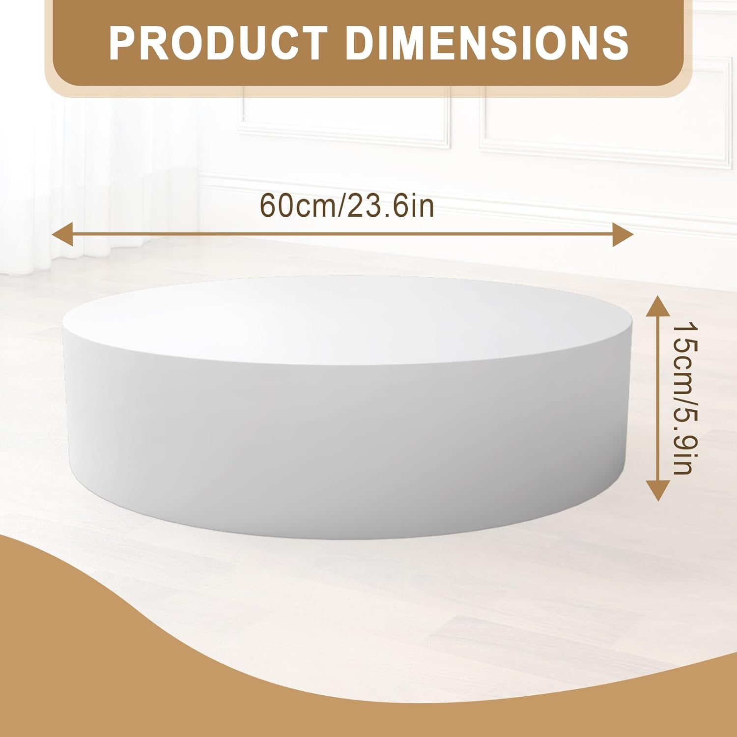 Jueraori 236x59in Round Display Pedestal Stand