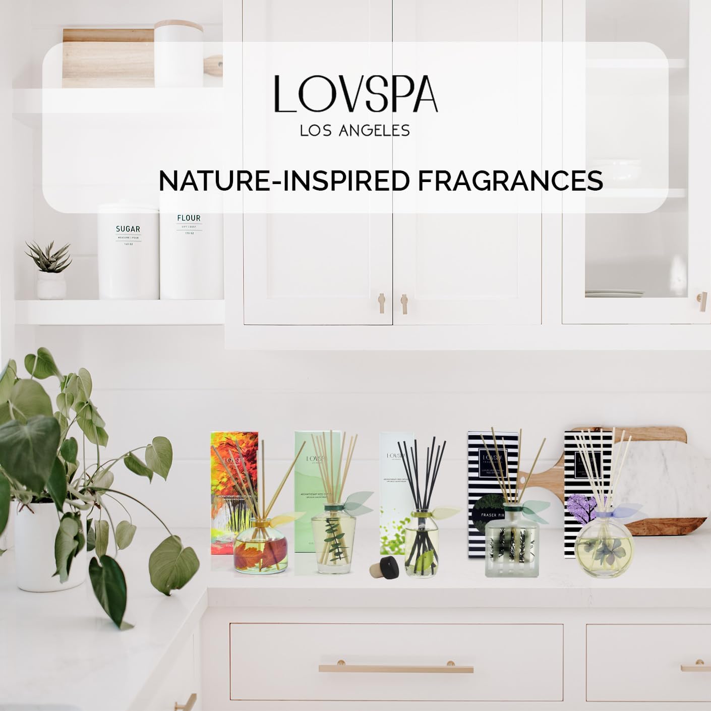LOVSPA Apple Harvest Reed Diffuser Set