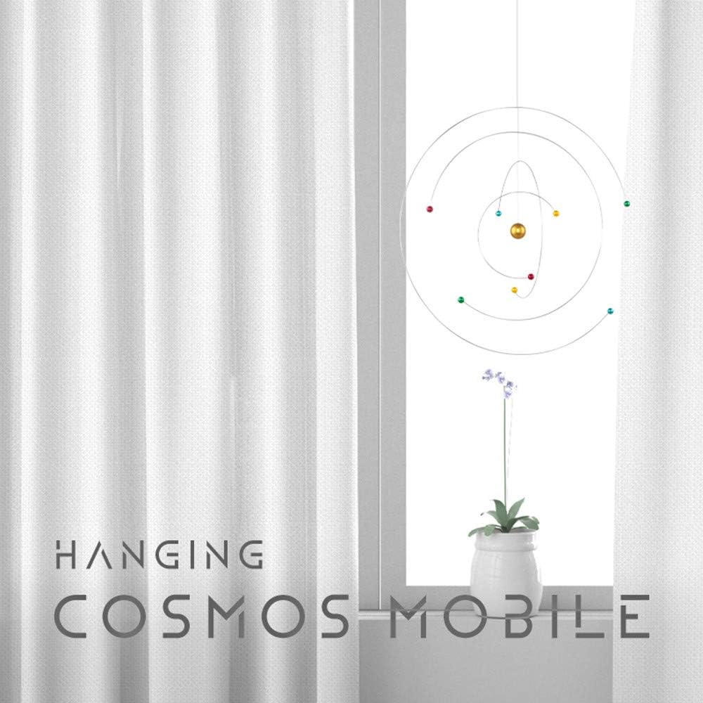 ScienceGeek Rotating Galaxy Mobile - 10 Inch Iron Solar System Decor